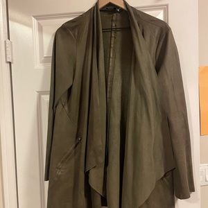 Army green soft fall jacket/shawl